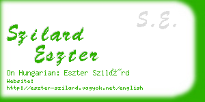 szilard eszter business card